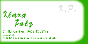 klara polz business card
